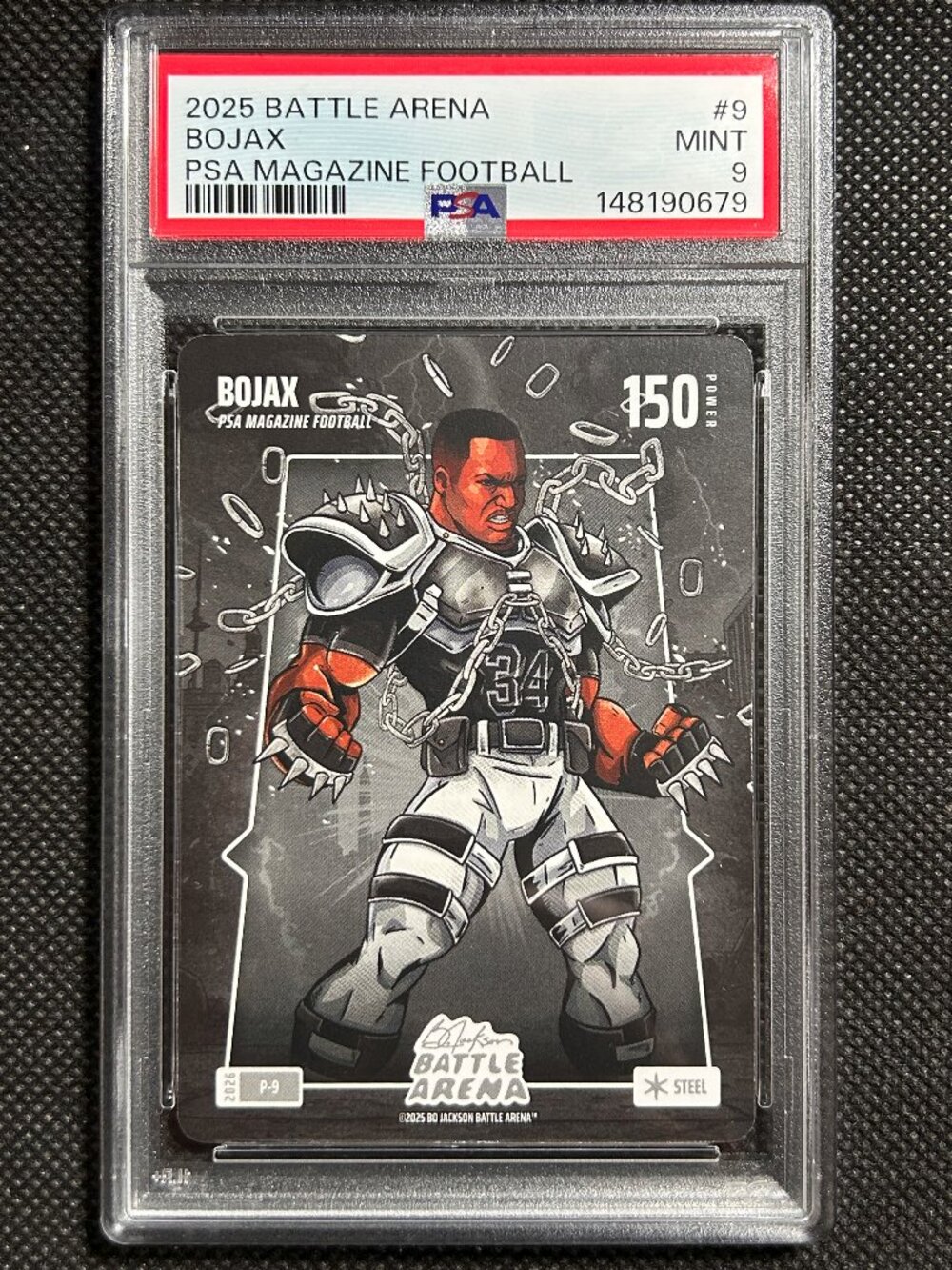 2025 BO JACKSON BATTLE ARENA PROMO PSA MAGAZINE FOOTBALL #9 BOJAX PSA 9 MINT